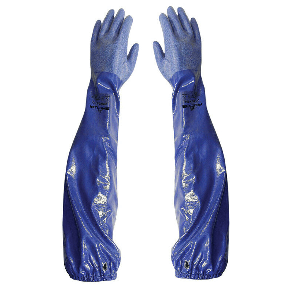 Par De Guantes Para Cabina De Sand Blast Con Mangas Ahulada